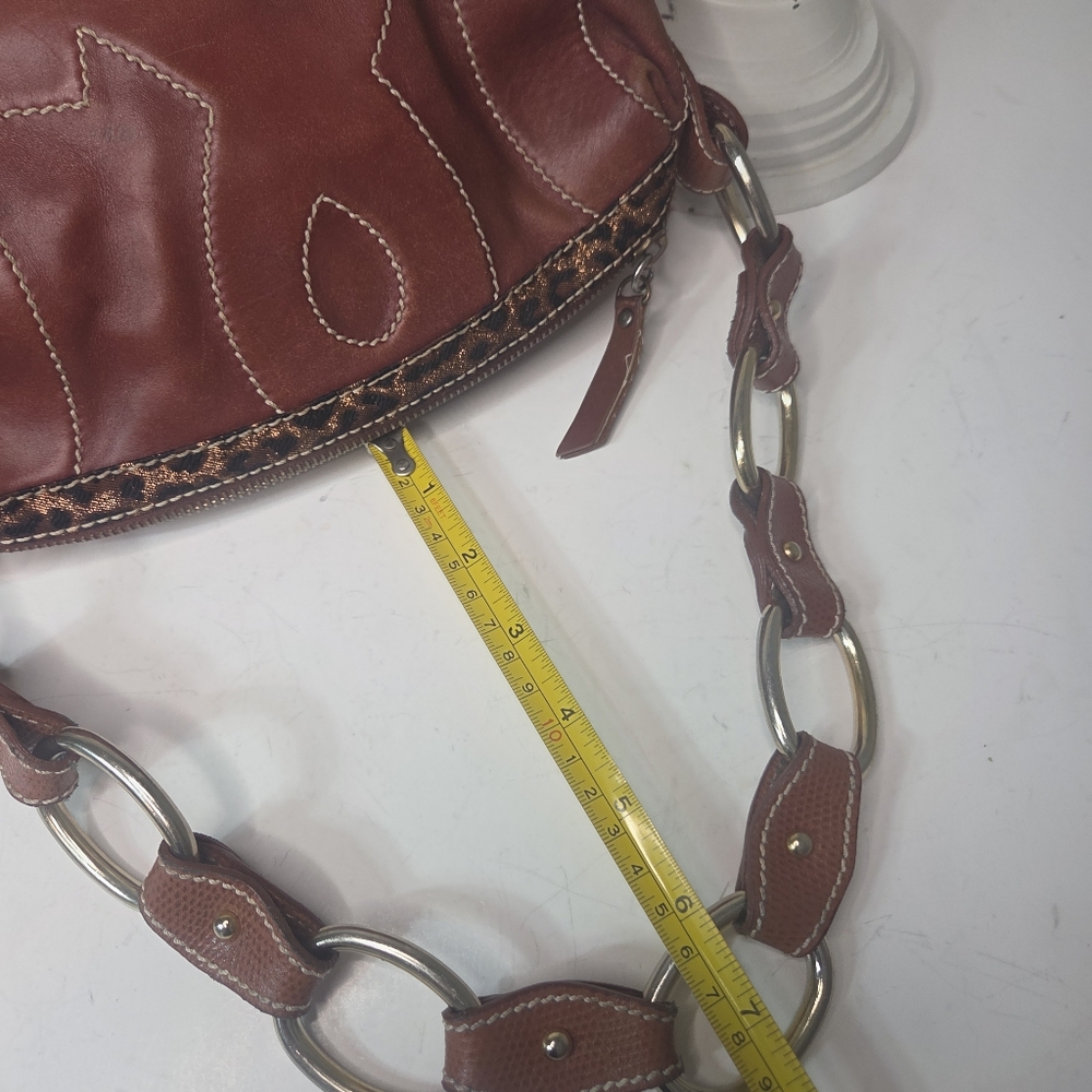 Authentic dolce & gabbana leather leopard trim mini shoulder bag purse 90s y2k - Picture 13 of 16